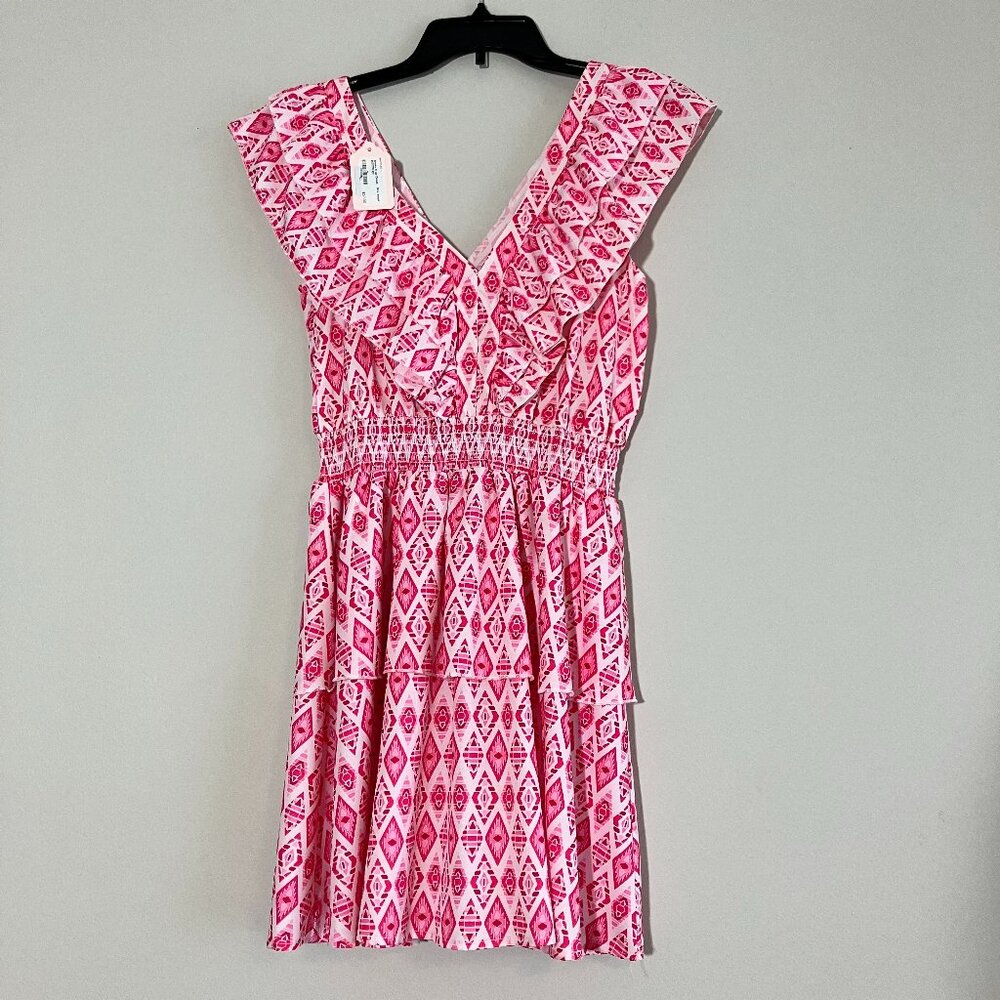 Shake It Up Pink / White mini dress